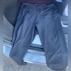 Black ribbed high rise leggings- Old Navy Powersoft